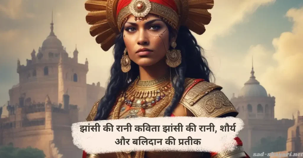 झांसी की रानी, वीरता और साहस की प्रतीक, युद्ध भूमि पर खड़ी हुई Jhansi Ki Rani Poem in Hindi