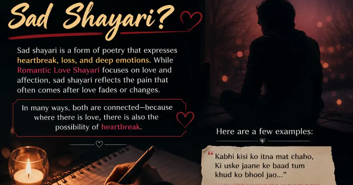 what is sad shayari emotional heartbreak poetry concept